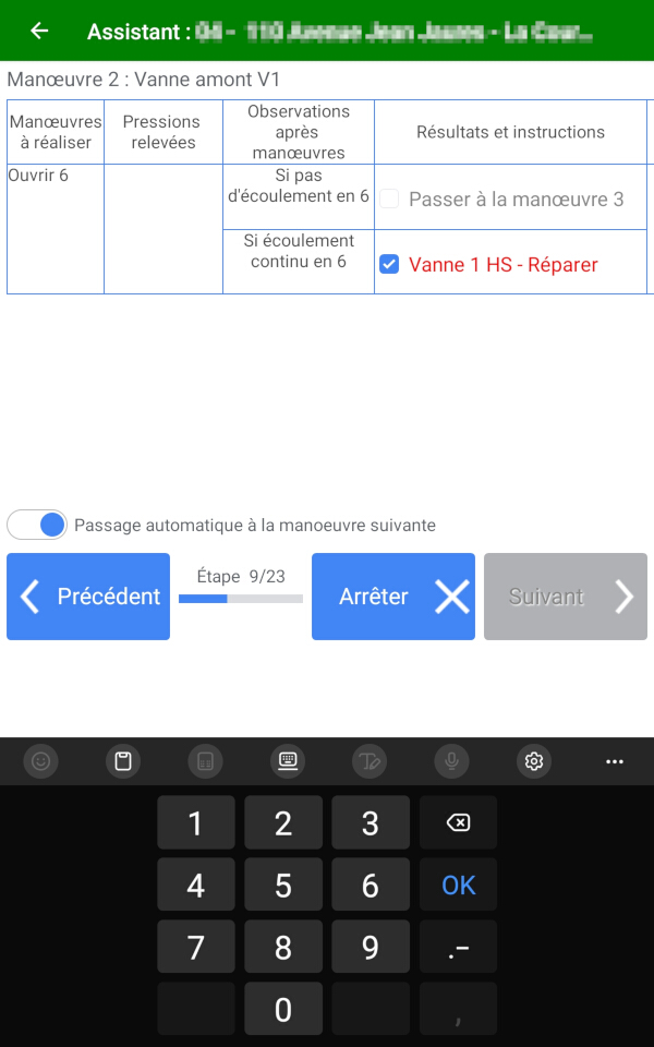 Capture de l'écran de l'assistant de création de fiche